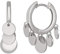 cai Damen Creolen 925/- Sterling Silber 2,5cm rhodiniert weiß 274210050