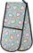 RXYY Doppelt Ofenhandschuh Kawaii Fuchs HeKunsts Hitze Beständig Gesteppt Baumwolle Küche Topflappen Lange Ofenhandschuhe für Kochen Backen Grillen