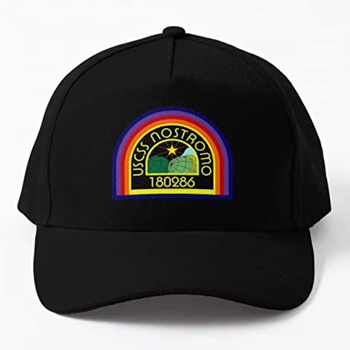 Baseballmütze Nostromo Crew-Abzeichen, Baseballmütze, Hut, Sonnenfisch, Schwarz, einfarbig, Frühling, Damen, Sommer, Bedruckt, Jungen, Herren, Hip Hop