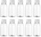 Housoutil 100 ml de botellas de plástico para rellenar, 10 unidades de botellas de zumo reutilizables para mascotas, de plástico, para rellenar, botellas de boca ancha, vacías para zumos de leche