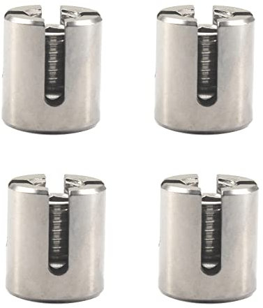 4 Stück Edelstahl 6 mm Kreuz Kabelklemmen Drahtseil Kreuzklemmen Clips M12 x 6