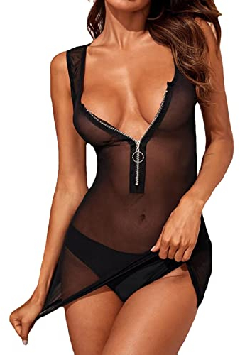 PYUIYY Damen-Dessous mit Druckknopfverschluss, sexy Spitzen-Body mit tiefem V, Teddy-Bodysuit mit Druckknopfverschluss, Teddy- Strapsen