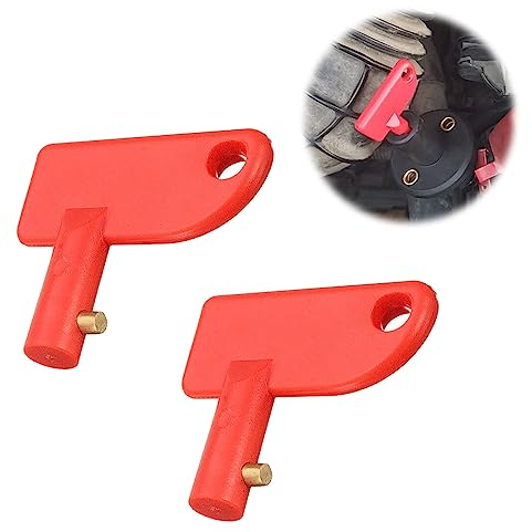 Llave de Interruptor de Batería de Coche, 2 Piezas Desconectador de Bateria, Llave Desconectador de Batería Coche, Interruptor de batería, Llave de Interruptor de Batería para Coche