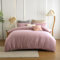 Soifox bettwäsche Rosa 135x200 - bettwäsche-Sets aus Mikrofaser bügelfrei & knitterfrei mit Reißverschluss 1 Bettbezug 135 x 200 + 1 Kissenbezug 80 x 80 cm