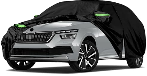 Couverture de Voiture Remplacement pour Skoda Kamiq 2019-2023, Bâche de Voiture Garage de Complet étanche Garage Complet Bandes Réfléchissantes, 167(L)* 70.5(W)* 61(H)