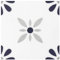 Lot de 10 feuilles de stickers muraux décoratifs à décoller et à coller pour sol, cuisine, salle de bain, maison pour animaux de compagnie, cheminée, PVC Adhesive Adhesif Sol (10, Bleu foncé)