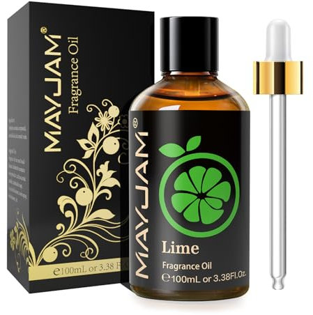 MAYJAM Olio Di Fragranze Di Lime 100ml, Premium Lime Di Fragranze Aromaterapia Per Olio Essenziali di Diffusori, Umidificatori, DIY, Casa