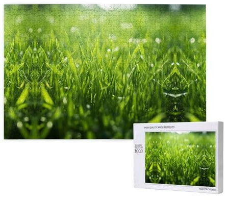 Grass Plain Puzzles 1000 Piece For Jigsaw Puzzle Wooden Puzzle Forfamily Friend Home Decor Wall Art 29.5 X 19.7 In
