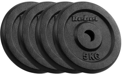 Rebel Lastengarnitur Gusseisen 4x5kg Bohrung 31mm Teller Classic RBA-2128