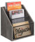 YINMIT Zeitschriftenhalter, abgestufter 3-stöckiger Zeitschriftenständer, Boden, Zeitschriften-Aufbewahrungskorb, Aktenhalter, Ordner, Organizer für Zeitschriften, Bücher, Zeitungen, Tablets