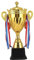 SWAYVES Trophée de Coupe Prix Gagnants Match de Football Prix de Travail D'Équipe Trophées de Récompense Fêtes Compétitionsnats/36Cm