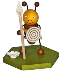 Rudolphs Schatzkiste Miniaturfigur Wächter-Biene bunt Höhe 8cm NEU Honigbiene Insekt Wabe Holzfigur Holztier Miniatur Miniaturgruppe Miniaturfiguren Miniaturtiere