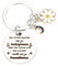 Tranbath Schlüsselanhänger Für Kollegen, Personalisierter Schlüsselanhänger, Partner Geschenk, Blumen Und Halbmond Design, Geschenk Für Freunde, Abschiedsgeschenk Kollegen, Dankeschön Geschenke