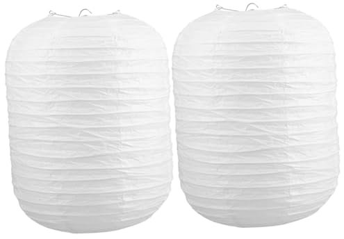 SEWOART 2st Origami-laterne Für Partydeko Chinesische Neujahrsdekoration Kronleuchter Lichttöne Decke Mit Hellen Farbtönen Pendelleuchtenschirm Dekorative Runde Leuchte Lampe Papier Weiß