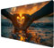 Mouse Mat, Love Mouse Pad Large (35.4 x 15.7 inch), Waterproof Desk Mat with Stitched Edge, Extended Comfortable Gaming Mouse Pad with Smooth Cloth Surface, Mouse Pad for Gaming, Office & Home X-7