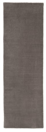 carpetfine handgefertigter Wollteppich Gabbeh Lola Läufer Grau 80x400 cm Weich, Hochwertig, Zeitlos | Teppichläufer für Gemütlichkeit & Eleganz im Wohnzimmer, Schlafzimmer und Flur