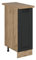 Vicco Apothekerschrank R-Line, Medizinschrank für die Küche, Anthrazit Landhaus, 30 cm, AP Eiche