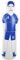 Cocoarm Fußballpolstertasche Aufblasbare Dummy -Tumbler, PVC 40x160 cm für das Training (Blue)