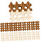 MOBUTOFU 30piezas Mini Cercas para Jardín Accesorios De Paisajismo Miniatura Vallas Decorativas para Juguetes y Llaveros