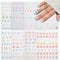 NICENEEDED 5D Embossed Ocean Theme Nail Stickers, Self Adhesive Supplies, 8 Sheets Shark Octopus Seahorse Starfish Nail Art Designs, PVC Manicure Decals for Women