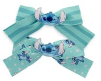 Disney – Lot 2 Barrettes Enfant Stitch – Pinces à Nœud Fille – Pour Cheveux Fins – Accessoire Coiffure Bébé – Coiffer, Pinces Plates Lilo & Stitch - Longue Tenue - Produit Officiel