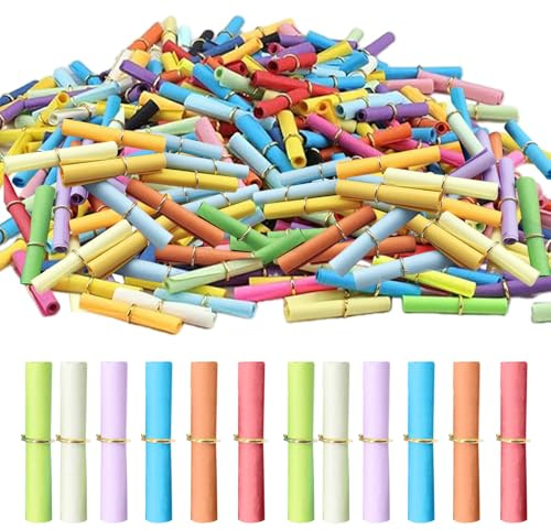 200 Stück Tombola-Set - Bunt gemischte Röllchenlose für Vereinsfeste, Partys & Veranstaltungen - Inkl. Treffer & Nieten - Perfekt für Weihnachtslotterien & Jahrmärkte