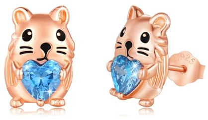 REDSUN Koala Ohrstecker Tiere Mädchen 925 Sterling Silber Koala Ohrringe Gold Tiere Koala Schmuck Koala für Damen Frauen Kinder