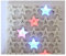 YXP 6Stück schöne Weiss Stern LED Sticker Buttons mit Batterie, Bling Bling Zack Button, Anstecker, Anstecknadel, Ansteckpin, Ansteck Button