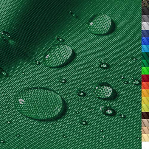 1buy3 DISCOVERY Wasserdichter Polyester Stoff | 3040 mm Wassersäule | Farbe 13 | Dunkelgrün | Polyester Stoff 160cm breit Meterware wasserdicht OUTDOOR extrem reissfest