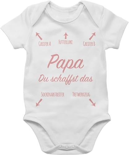 Shirtracer - Baby Body Kurzarm - Mädchen & Junge - Papa du schaffst das