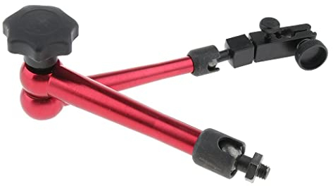 Digital Messuhrhalter Magnetstativ Magnet Messstativ Verstellbar L, Rot