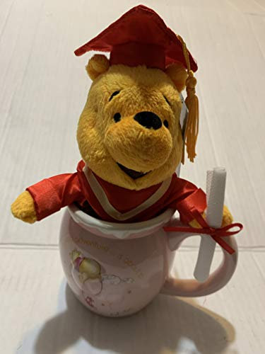 Disney Winnie The Pooh Graduation Plush with Mug