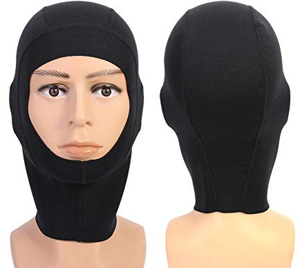 Keenso 1mm / 3mm Hut Tauchmütze Neopren Tauchen Schnorcheln Neoprenanzug Haube Surf Divers Alle Wassersportarten(XL 1MM) tauchen