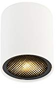 QAZQA - Design Design-AufbauSpot I Spotlight I Deckenspot I Deckenstrahler I Strahler I Lampe I Leuchte weiß GU10 50mm - Tubo Honey I Wohnzimmer I Schlafzimmer - Aluminium Zylinder - LED geeignet GU10