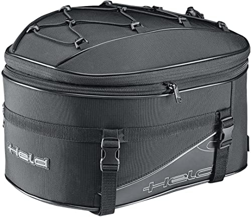 Hecktasche Held Iconic GT schwarz Motorrad Gepäck Sitztasche Riemen Befestigung, M