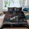 Racing Car Bedding Set Teens Speed Sports Car Comforter Cover Double Size Extreme Sport Theme Duvet Cover For Kids Boys Adult Cool Automobile Bedspread Cover For Living Room Black