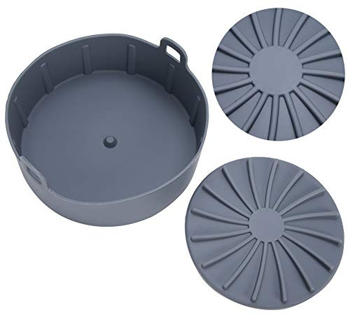 Silicone Steamer Insert, Multifunction Steam Basket for Instant Pot Cooking(Gray)