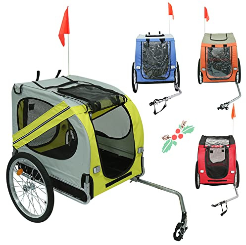 HUOLE Fahrradanhänger 2-in-1, Multi-Function Transportrolley für Kinder und Kleinkinder