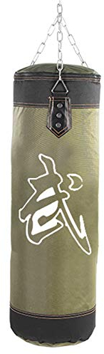 Saco Entrenamiento Boxeo, Saco de Boxeo Sin Relleno, Relleno Saco de Boxeo Colgante Vacío Lucha Karate Fitness Objetivo Gancho Deportivo Gancho de Cadenas Mosquetón 80cm