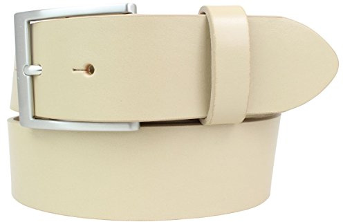 BELTINGER Hochwertiger Gürtel mit Edelstahl-Gürtelschnalle aus Vollrindleder 4 cm | Jeans-Gürtel für Damen Herren 40mm | Vollleder-Gürtel