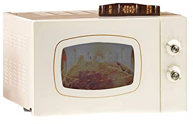 WANWEN Microwave Oven Integrated, Household Automatic Multi-function 700 W 20 L Small Mini Light Wave Oven, Easy to Clean, Uniform Temperature Control,Black little surprise