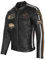 PRO FUTURE Giubbotto Moto in pelle da Uomo ASPIDEX Vintage Custom & Café Race Stile Harley (XL, NERO)
