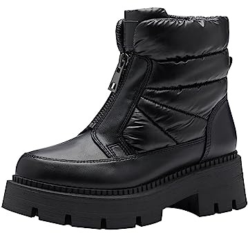 Tamaris Damen Boots Vegan Winter gefüttert; BLACK/schwarz; 41 EU