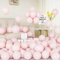 50 Pezzi Palloncini Rosa Macaron in lattice Rosa Pastello 5 Pollici per con Nastro Donne Ragazze Festa di Compleanno Baby Shower Rivelazione di Genere Nascita Bimbo Matrimonio Battesimo Decorazioni