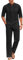 COOFANDY 2-teiliges Herren-Set, Baumwolle, lässig, langärmelig, kubanisches Henley-Shirt und lockere Hose, Strandurlaub-Outfits, Schwarz, XXX-Large