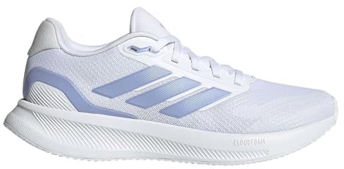 adidas Runfalcon 5 Running Shoes, Scarpe da Corsa Donna, Cloud White/Blue Spark/Core Black, 40 EU
