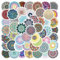 Mandala-Aufkleber für Laptop (50 Stück), Geschenk für Kinder, Teenager, Erwachsene, Mädchen, Jungen, wasserdichte Aufkleber für Wasserflasche, Mandala-Vinyl-Aufkleber für Scrapbooking, Skateboard,