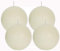 Spaas® Stumpenkerze Rustikale Stumpen Kerze mehrere Farben - in Vorteilpackung, Schönes Geschenk für Weihnachten), Rustikale Optik (Kugelkerze Ø 8cm, Elfenbein)
