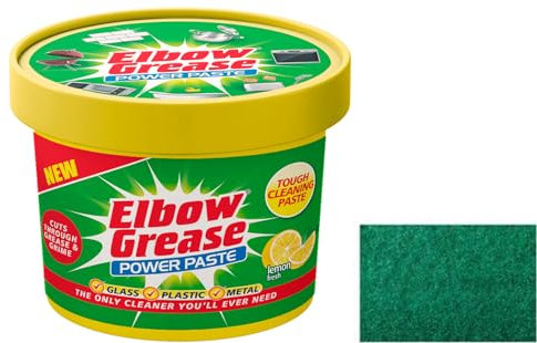 Elbow Grease All Purpose Power Paste, 350 G – Powerful Cleaning Formula for Kitchen, Bathroom, Multi- Surfaces - with Multipurpose Scouring Pad