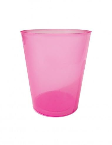 TELEVASO - 500 uds - Vaso Sidra 480 ml Reutilizable Ligero - Polipropileno (PP) - Color rosa - Vaso ecológico Libre de BPA, Ideal para cerveza, cubatas, agua